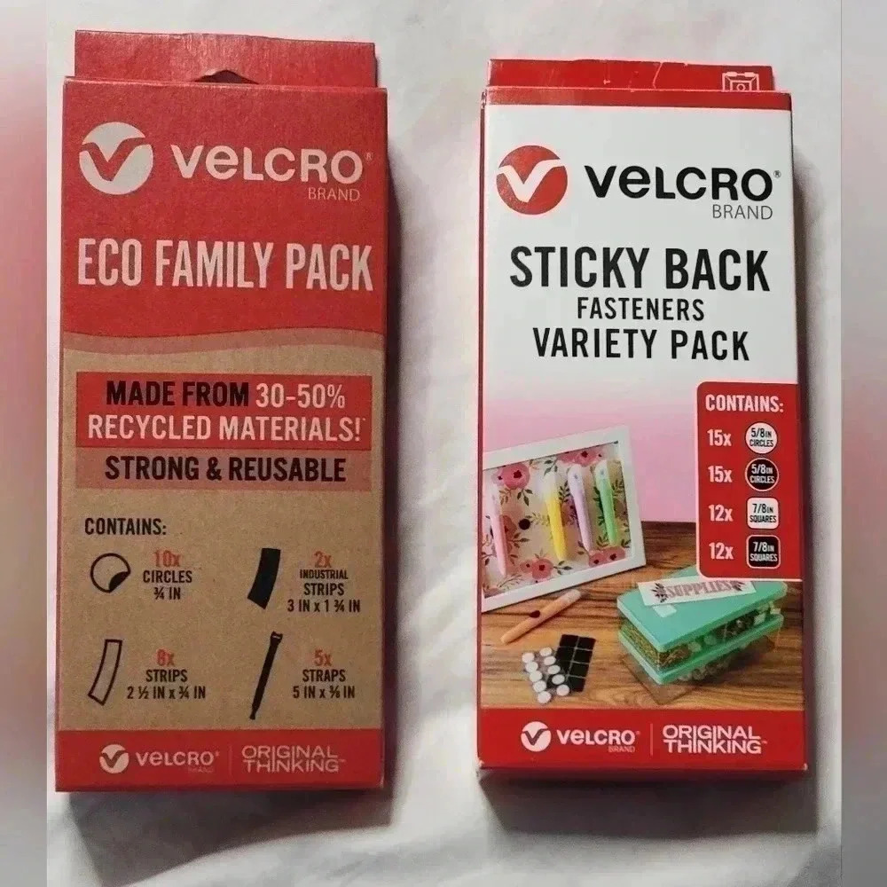 Velcro Eco Family Pack and Velcro Sticky Back Faseners Variety Pack . 79 pcs